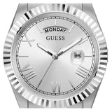 Buy Shop Guess Connoisseur Silver Dial Silver Steel Strap Watch for Men - GW0265G6 USA Online