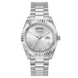 Buy Shop Guess Connoisseur Silver Dial Silver Steel Strap Watch for Men - GW0265G6 USA Online