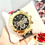 Buy Shop Guess Continental Black Dial Black Rubber Strap Watch for Men - GW0262G2 USA Online