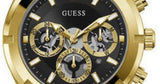 Buy Shop Guess Continental Black Dial Black Rubber Strap Watch for Men - GW0262G2 USA Online