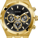 Buy Shop Guess Continental Black Dial Black Rubber Strap Watch for Men - GW0262G2 USA Online