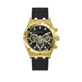 Buy Shop Guess Continental Black Dial Black Rubber Strap Watch for Men - GW0262G2 USA Online