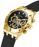 Buy Shop Guess Continental Black Dial Black Rubber Strap Watch for Men - GW0262G2 USA Online