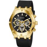 Buy Shop Guess Continental Black Dial Black Rubber Strap Watch for Men - GW0262G2 USA Online