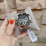 Buy Shop Guess Continental Black Dial Silver Steel Strap Watch for Men - GW0260G1 USA Online