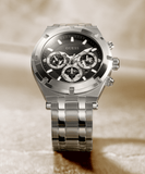 Buy Shop Guess Continental Black Dial Silver Steel Strap Watch for Men - GW0260G1 USA Online