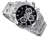 Buy Shop Guess Continental Black Dial Silver Steel Strap Watch for Men - GW0260G1 USA Online