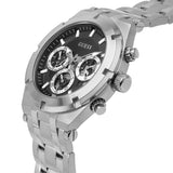 Buy Shop Guess Continental Black Dial Silver Steel Strap Watch for Men - GW0260G1 USA Online