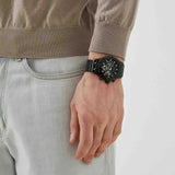 Buy Shop Guess Continental Chronograph Black Dial Black Mesh Strap Watch For Men - GW0582G3 USA Online