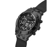 Buy Shop Guess Continental Chronograph Black Dial Black Mesh Strap Watch For Men - GW0582G3 USA Online