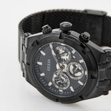 Buy Shop Guess Continental Chronograph Black Dial Black Mesh Strap Watch For Men - GW0582G3 USA Online