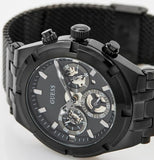 Buy Shop Guess Continental Chronograph Black Dial Black Mesh Strap Watch For Men - GW0582G3 USA Online