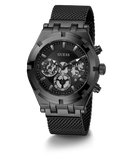 Buy Shop Guess Continental Chronograph Black Dial Black Mesh Strap Watch For Men - GW0582G3 USA Online