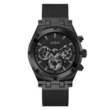 Buy Shop Guess Continental Chronograph Black Dial Black Mesh Strap Watch For Men - GW0582G3 USA Online