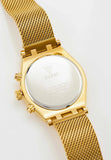 Buy Shop Guess Continental Chronograph Black Dial Gold Mesh Strap Watch For Men - GW0582G2 USA Online