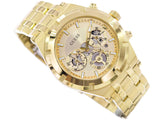 Buy Shop Guess Continental Gold Dial Gold Steel Strap Watch For Men - GW0260G4 USA Online