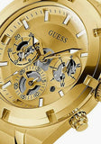Buy Shop Guess Continental Gold Dial Gold Steel Strap Watch For Men - GW0260G4 USA Online