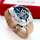 Buy Shop Guess Continental Multifunction Black Dial Brown Leather Strap Watch for Men - GW0262G1 USA Online