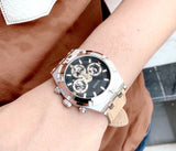 Buy Shop Guess Continental Multifunction Black Dial Brown Leather Strap Watch for Men - GW0262G1 USA Online
