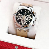 Buy Shop Guess Continental Multifunction Black Dial Brown Leather Strap Watch for Men - GW0262G1 USA Online
