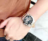 Buy Shop Guess Continental Multifunction Black Dial Brown Leather Strap Watch for Men - GW0262G1 USA Online