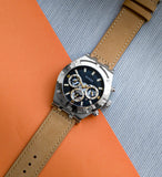 Buy Shop Guess Continental Multifunction Black Dial Brown Leather Strap Watch for Men - GW0262G1 USA Online