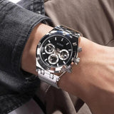 Buy Shop Guess Continental Quartz Black Dial Silver Mesh Strap Watch For Men - GW0582G1 USA Online