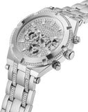 Buy Shop Guess Continental Silver Dial Silver Steel Strap Watch for Men - GW0261G1 USA Online