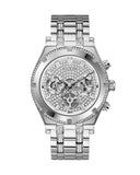 Buy Shop Guess Continental Silver Dial Silver Steel Strap Watch for Men - GW0261G1 USA Online