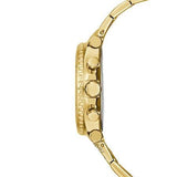 Buy Shop Guess Cosmic Chronograph Gold Dial Gold Steel Strap Watch for Women - GW0465L1 USA Online