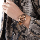 Buy Shop Guess Cosmic Chronograph Rose Gold Dial Rose Gold Steel Strap Watch for Women - GW0465L2 USA Online