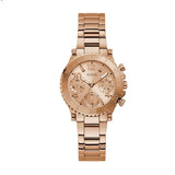 Buy Shop Guess Cosmic Chronograph Rose Gold Dial Rose Gold Steel Strap Watch for Women - GW0465L2 USA Online