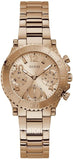 Buy Shop Guess Cosmic Chronograph Rose Gold Dial Rose Gold Steel Strap Watch for Women - GW0465L2 USA Online