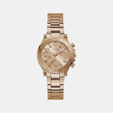 Buy Shop Guess Cosmic Chronograph Rose Gold Dial Rose Gold Steel Strap Watch for Women - GW0465L2 USA Online