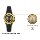 Buy Shop Guess Cosmic Multifunction Black Dial Black Silicone Strap Watch For Women - GW0466L1 USA Online