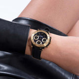 Buy Shop Guess Cosmic Multifunction Black Dial Black Silicone Strap Watch For Women - GW0466L1 USA Online