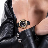 Buy Shop Guess Cosmic Multifunction Black Dial Black Silicone Strap Watch For Women - GW0466L1 USA Online