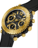 Buy Shop Guess Cosmic Multifunction Black Dial Black Silicone Strap Watch For Women - GW0466L1 USA Online