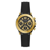 Buy Shop Guess Cosmic Multifunction Black Dial Black Silicone Strap Watch For Women - GW0466L1 USA Online