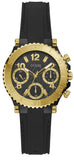 Buy Shop Guess Cosmic Multifunction Black Dial Black Silicone Strap Watch For Women - GW0466L1 USA Online