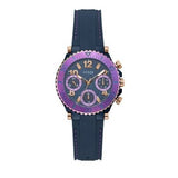 Buy Shop Guess Cosmic Multifunction Blue Dial Blue Silicone Strap Watch For Women - GW0466L2 USA Online