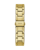 Buy Shop Guess Cosmo Chronograph Green Dial Gold Steel Strap Watch For Women - GW0465L5 USA Online