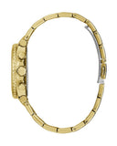 Buy Shop Guess Cosmo Chronograph Green Dial Gold Steel Strap Watch For Women - GW0465L5 USA Online