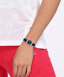Buy Shop Guess Cosmo Diamonds Blue Blue Dial Blue Silicone Strap Watch for Women - GW0034L4 USA Online