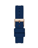 Buy Shop Guess Cosmo Diamonds Blue Blue Dial Blue Silicone Strap Watch for Women - GW0034L4 USA Online