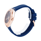 Buy Shop Guess Cosmo Diamonds Blue Blue Dial Blue Silicone Strap Watch for Women - GW0034L4 USA Online