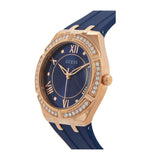 Buy Shop Guess Cosmo Diamonds Blue Blue Dial Blue Silicone Strap Watch for Women - GW0034L4 USA Online