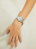 Buy Shop Guess Cosmo Diamonds Blue Dial Silver Steel Strap Watch for Women - GW0033L5 USA Online