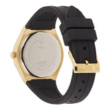 Buy Shop Guess Cosmo Diamonds Gold Dial Black Rubber Strap Watch for Women - GW0034L1 USA Online