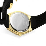 Buy Shop Guess Cosmo Diamonds Gold Dial Black Rubber Strap Watch for Women - GW0034L1 USA Online